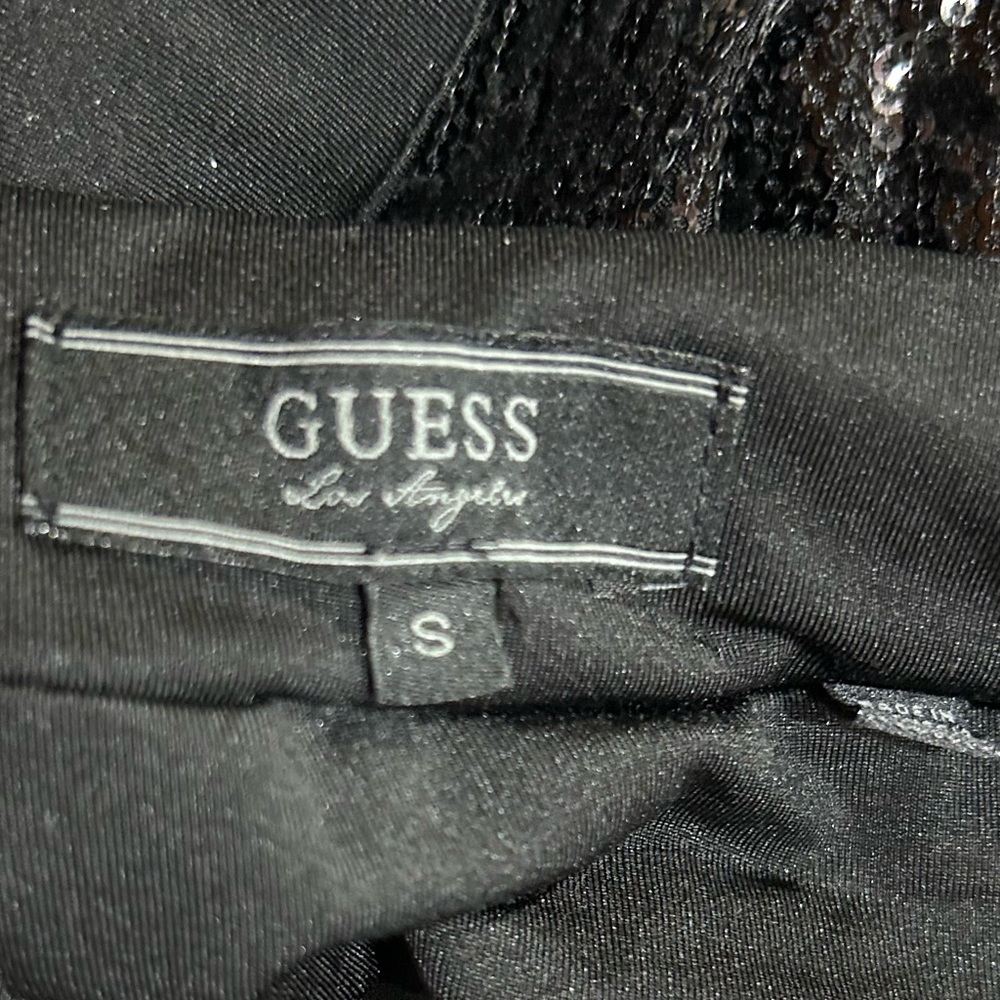 Guess Black Sequined Snakeskin Patterned Mini Ski… - image 7